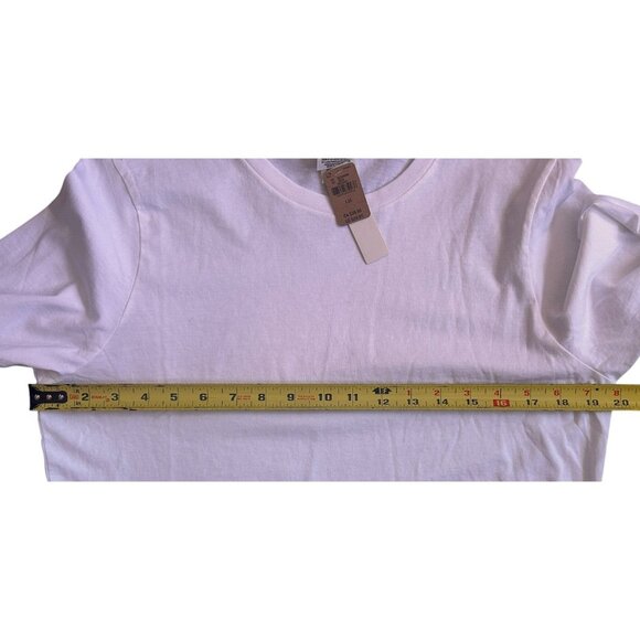 Pink Victoria's Secret Cotton 2 Long Sleeve Crew Neck Mid-Length Gray White L - Picture 11 of 13